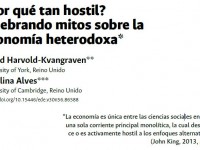 ¿Por qué tan hostil? Quebrando mitos sobre la economía heterodoxa por Ingrid Harvold-Kvangraven y Carolina Alves